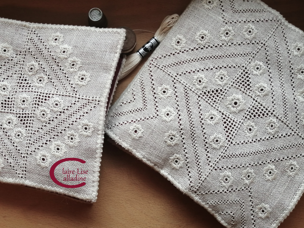 Set de broderie "Fleur de Lin" et son range-aiguilles